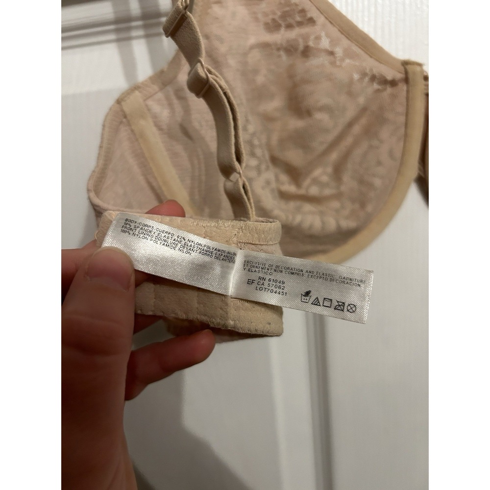 Wacoal Bra 38D Halo Lace Under Wire Unlined Full Coverage lingerie Style 851205 - Picture 14 of 15